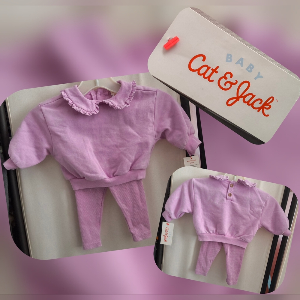 Cat & Jack Lavender Baby Set Size Newborn (Nwts)